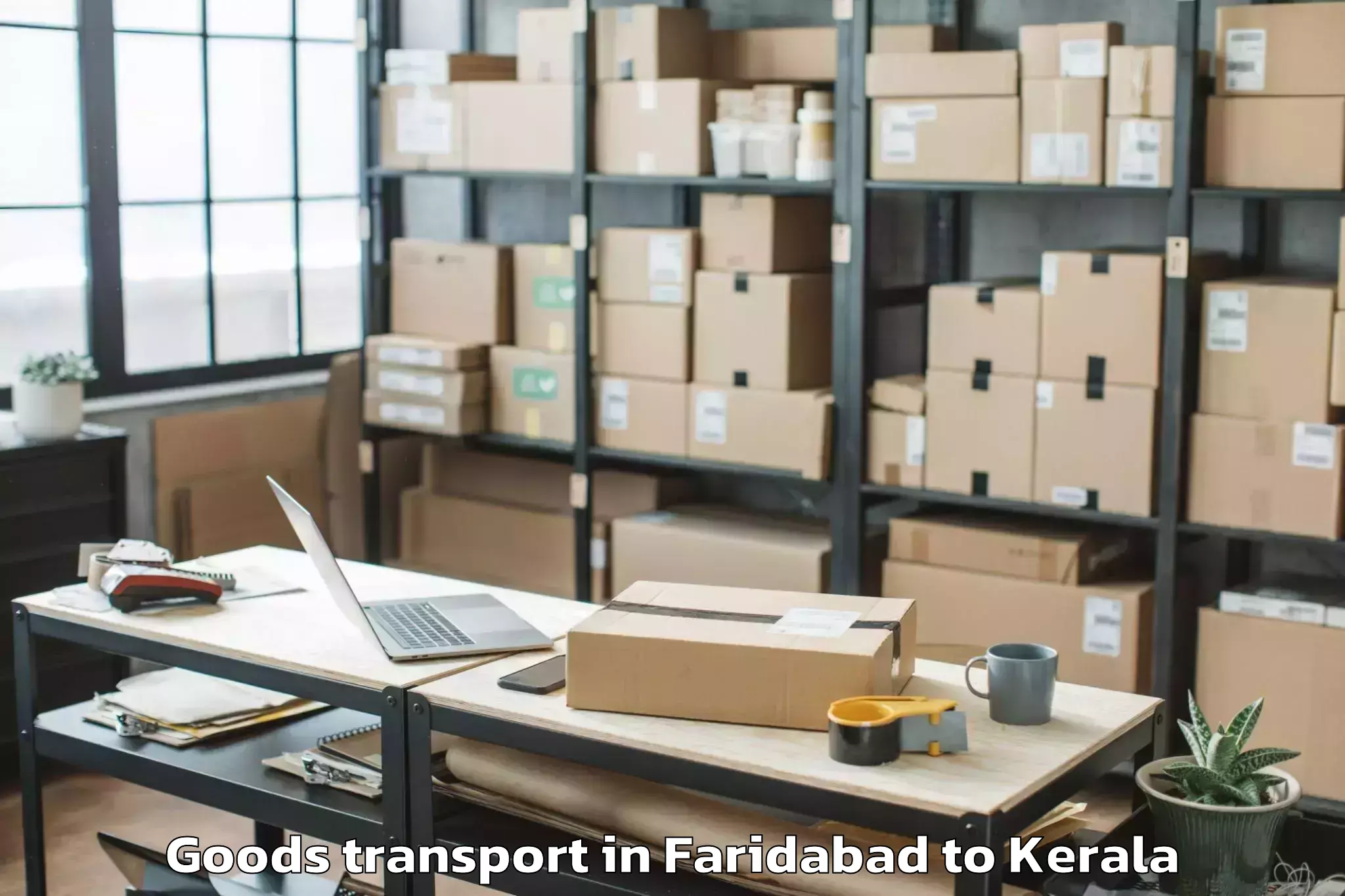 Faridabad to Dharmadam Goods Transport Booking